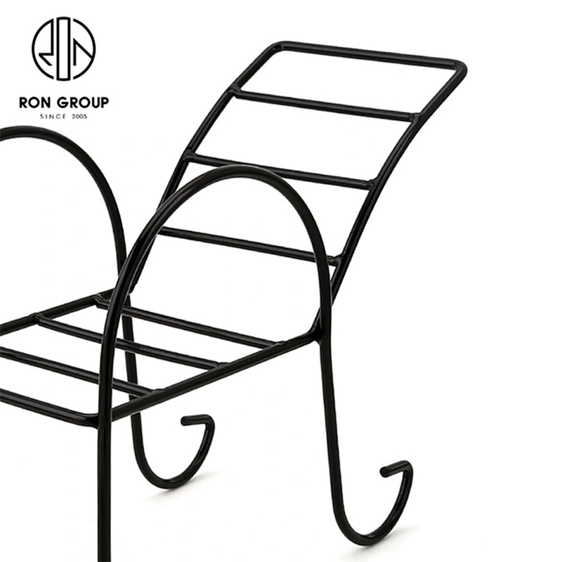 Restaurant Kitchen Art Roast Chicken Iron Art Chair Rack Shelf
