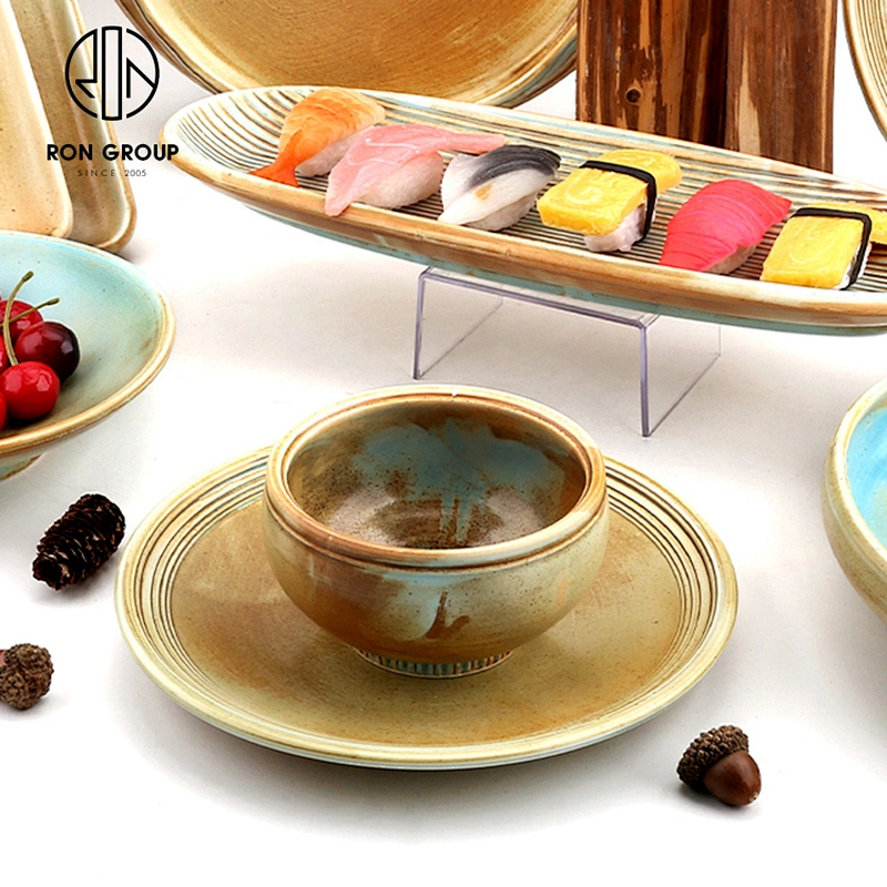 New Design Ceramic Soup Plate Restaurant Round Porcelain Plates