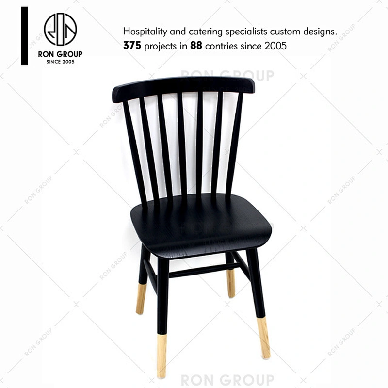 Restaurant Wooden Black Windsor Dinning Chair