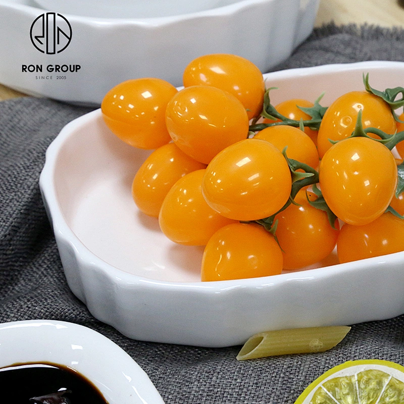 Restaurant Hotel Custom Dinnerware New Design Oval Egg-shape Plate