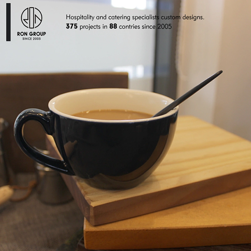 Restaurant supplier reusable coffee cup with plate