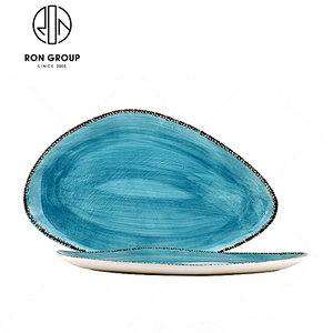 Wholesale Hotel Restaurant Blue Crockery Tableware