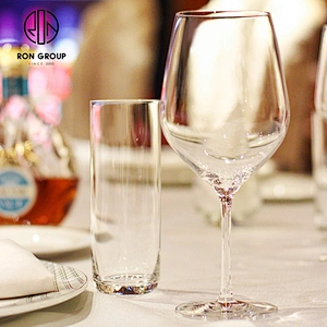 High Quality 350ML Transparent Mixed Drink Crystal Stemless Wine Glass