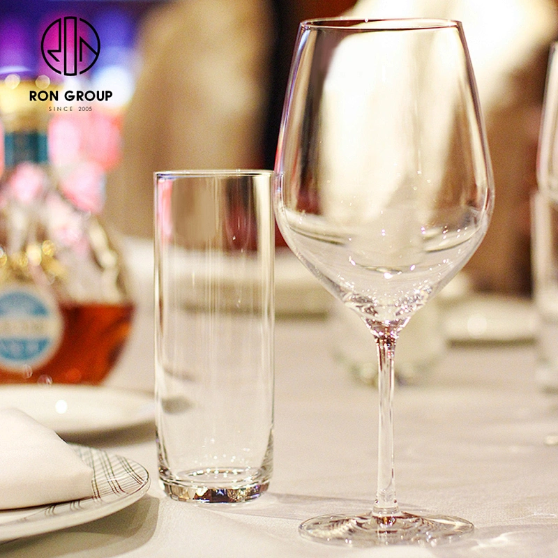 High Quality 350ML Transparent Mixed Drink Crystal Stemless Wine Glass