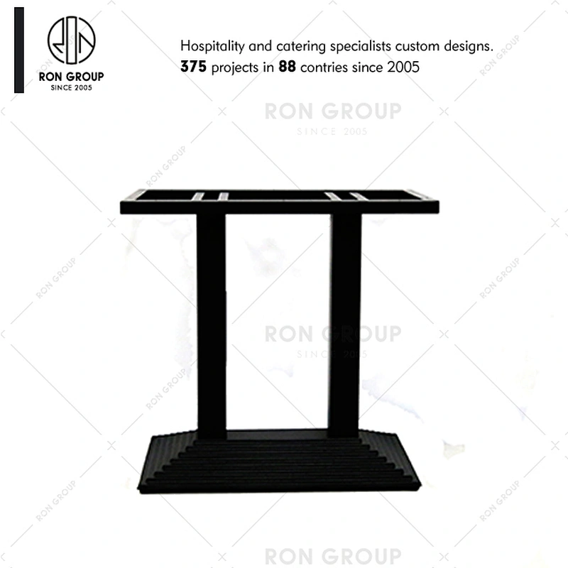 Industrial coffee restaurant wrought iron dining table base for sale
