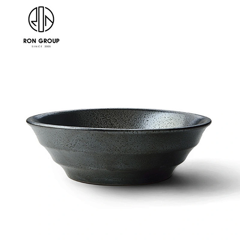 Restaurant 4 Inch Matt Black Ceramic Rice Bowl