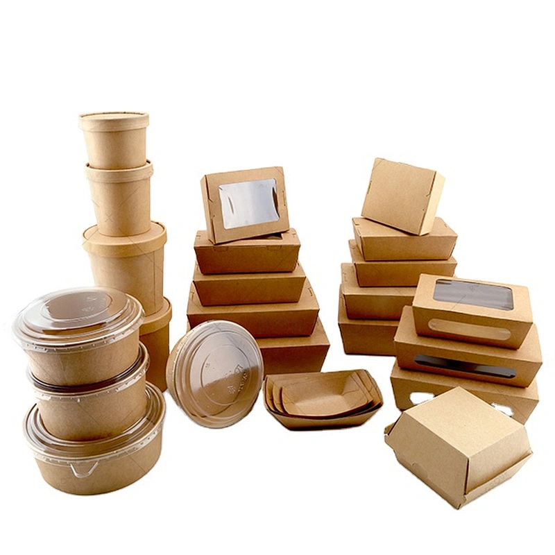 Disposable Take Away Paper Packaging Food Boxes For Restaurant