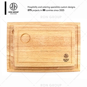 Restaurant Custom Logo Round Pizza Wood Cutting Board