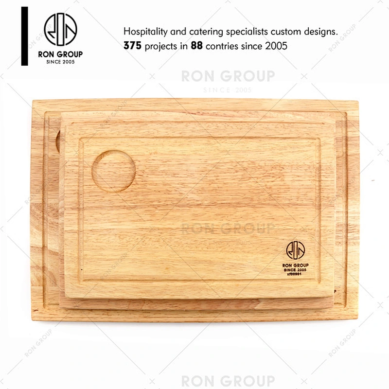 Restaurant Custom Logo Round Pizza Wood Cutting Board