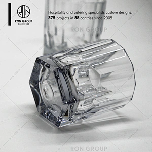 Wholesale High Grade Pc Materials Transparent Octagonal Beer Cups