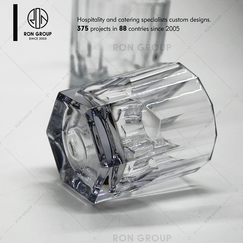 Wholesale High Grade Pc Materials Transparent Octagonal Beer Cups