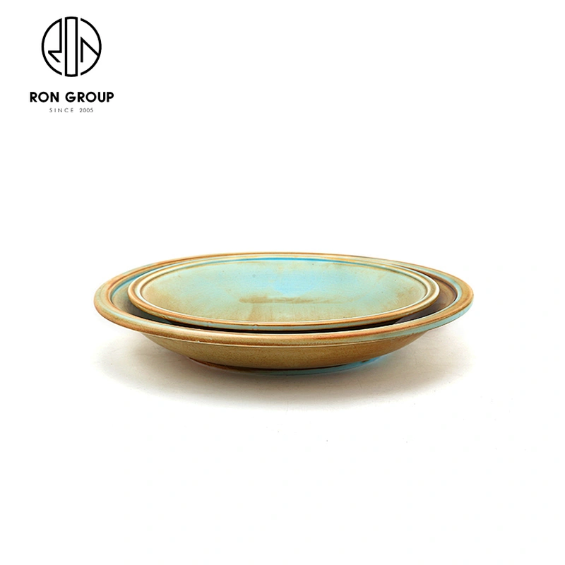 New Design Hotel Ceramics Deep Soup Plate Thick Edge Dinner Plate