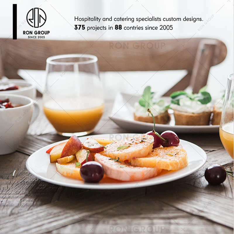 Restaurant decorating food grade clear bule color plastic food plate
