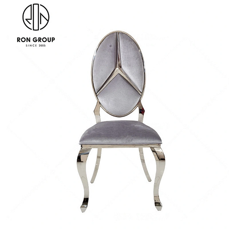 Silver Wedding Chair Hotel Stainless Steel Chair
