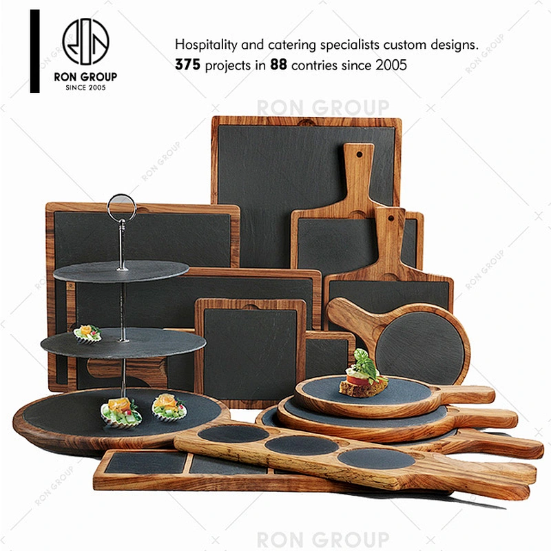 Restaurant Custom Logo Round Pizza Wood Cutting Board