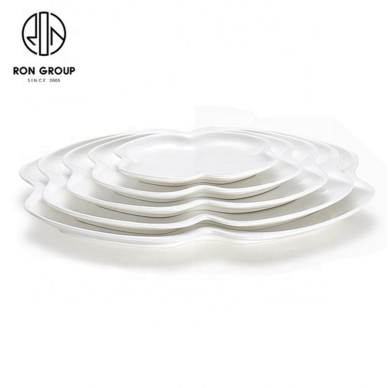 Fancy Dinnerware Custom Intersperse Rhombus Shape Ceramic Dinner