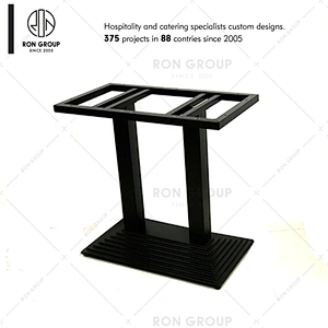 Industrial coffee restaurant wrought iron dining table base for sale