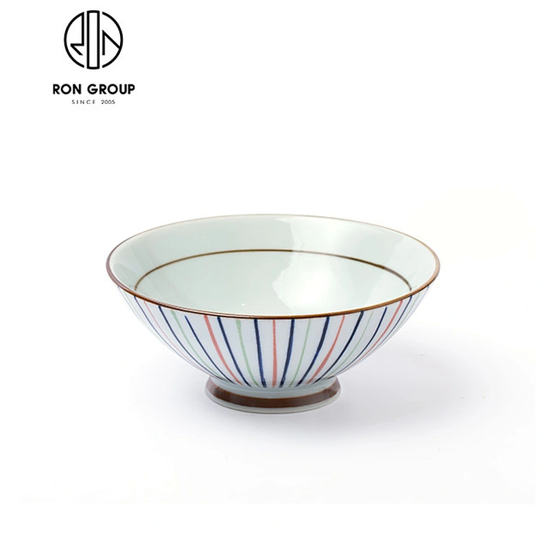 Wholesale Restaurant 9 Inch Ceramic Soup Bowl Noodle Bowl