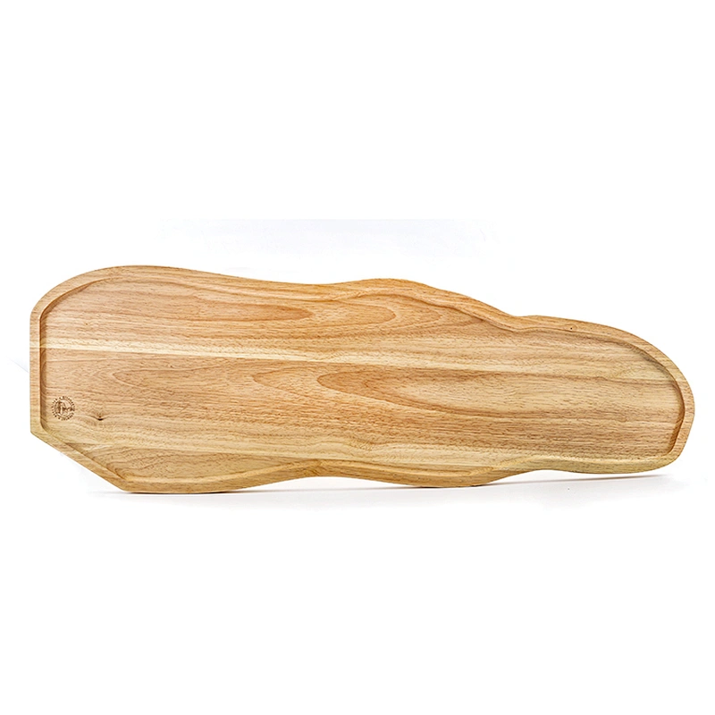 Restaurant Wooden Serving Board Four Hole Glass Cup Custom Wood Tray