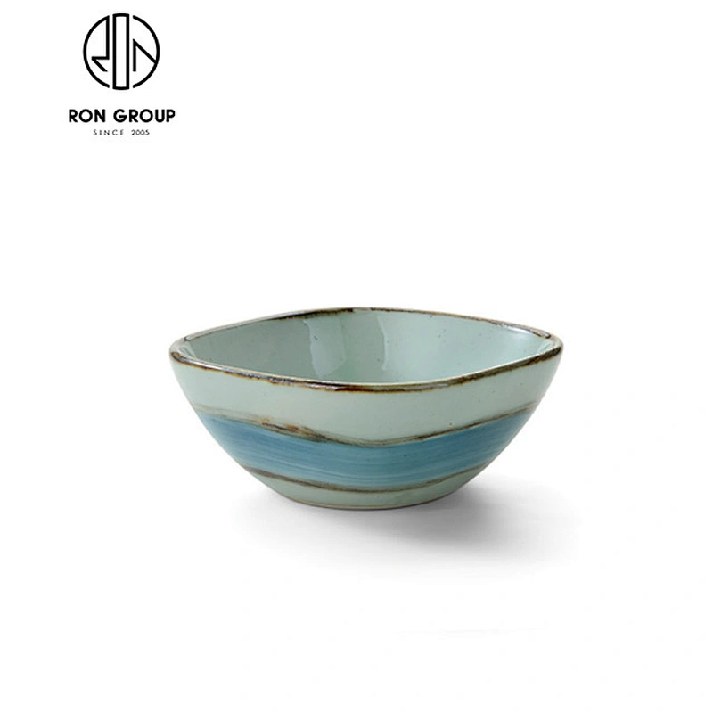 Custom Printed Tableware Cheap Ceramic Square Bowl