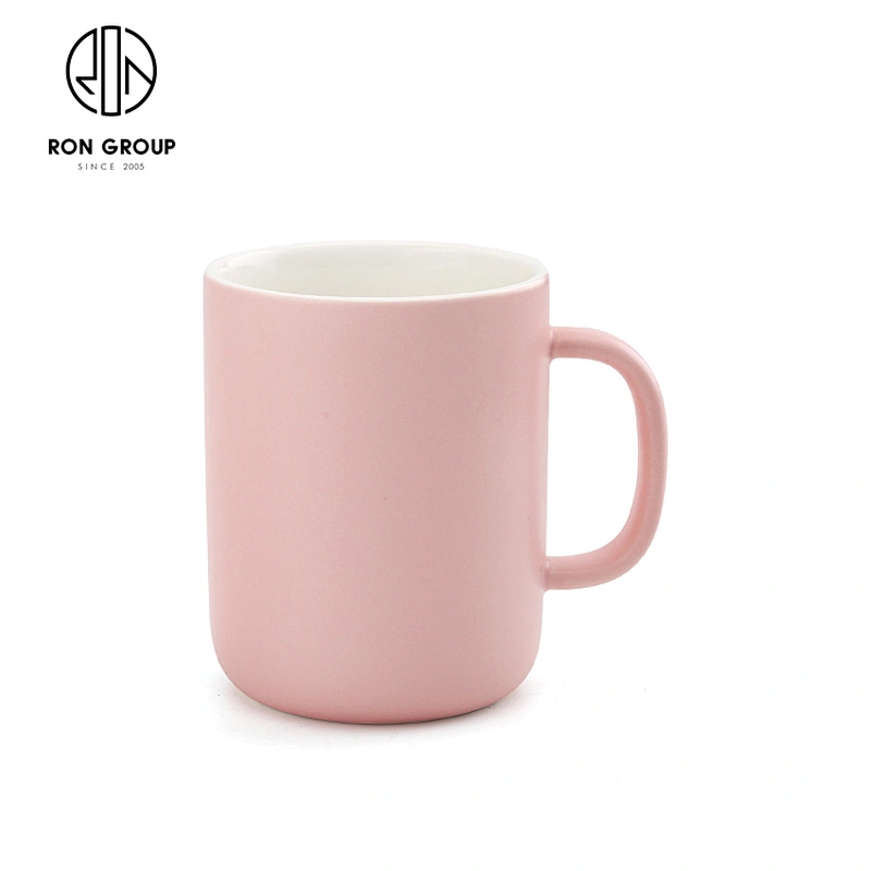 Coffee Shop Reusable Cups With Logo Ceramic Coffee With  Handle
