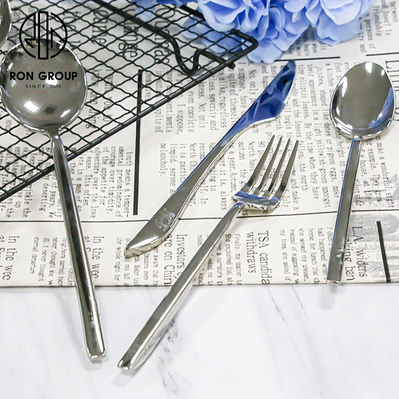 Restaurant Stainless Steel Cutlery Knife Spoon And Fork Flatware Sets