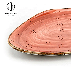 Hot Sale Irregular Shape Plate World Restaurant Dinnerware