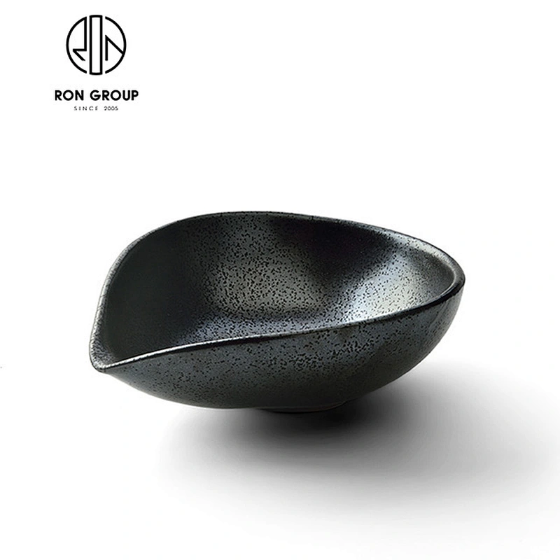 Custom Design Good Quality Ceramic Salad And Soup Yuanbao Bowl