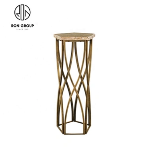 Wholesale Modern Metal Leg Round Shape Beautifully Side Table