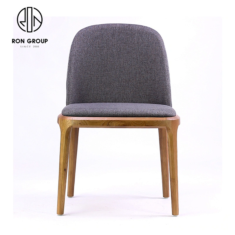 China Luxury White Ash Wood Durable Stackable Chair Restaurant Dining