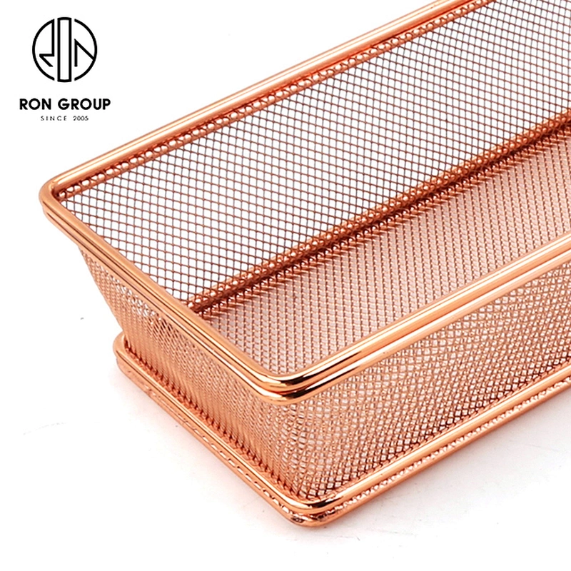 High Quality Kitchen Accessories Metal Weave Fries Serving Basket
