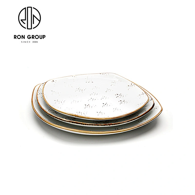 Wholesale Restaurant White Ceramic Dinner Tableware Hospitality Plates