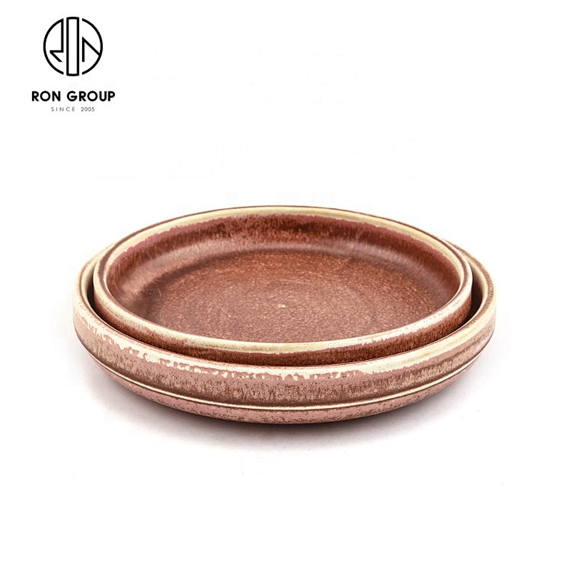 Custom Irregular Shape Flange Straight Edge Soup Plate For Restaurants