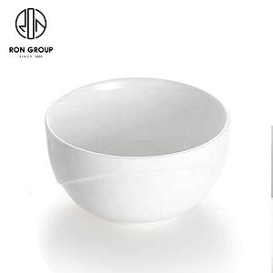 Fine White Porcelain Airtight Leakproof Serving Dinnerware Ceramic Bowl