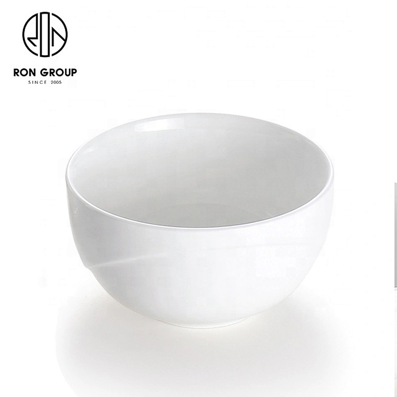 Fine White Porcelain Airtight Leakproof Serving Dinnerware Ceramic Bowl