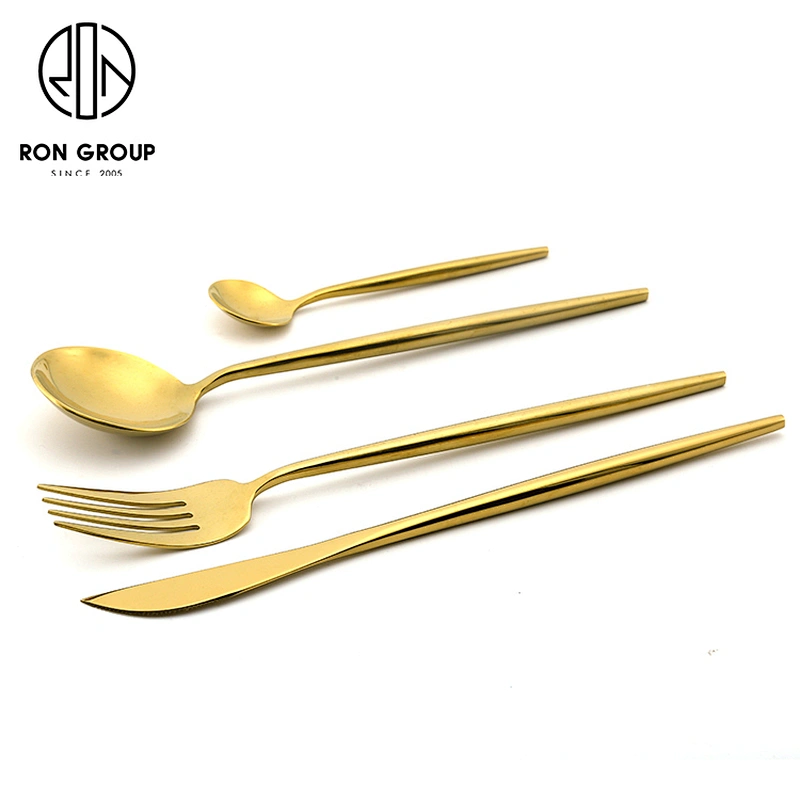 Wholesale Stainless Steel 304 Restaurant Gold Flatware Set Cutlery Set