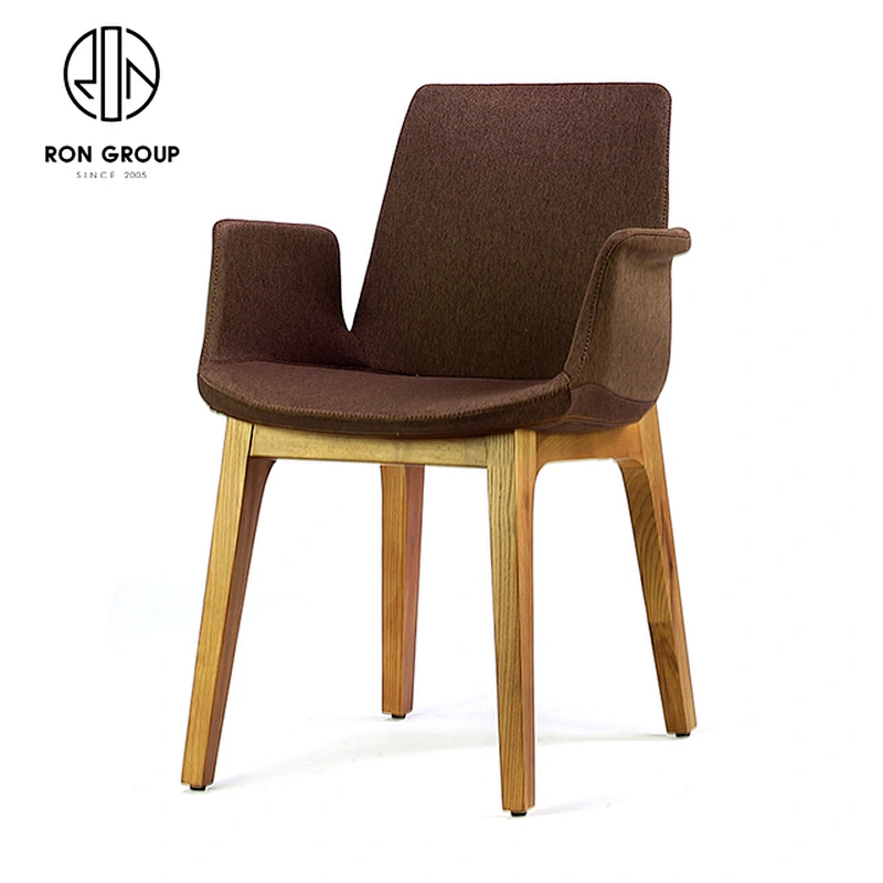 Comfort Classic Style Hotel Armrest Leather Dining Room Chair