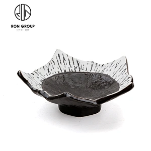 Unique Design Salad Fruit Soup Noodle Bowl Ceramics Irregular Bowl