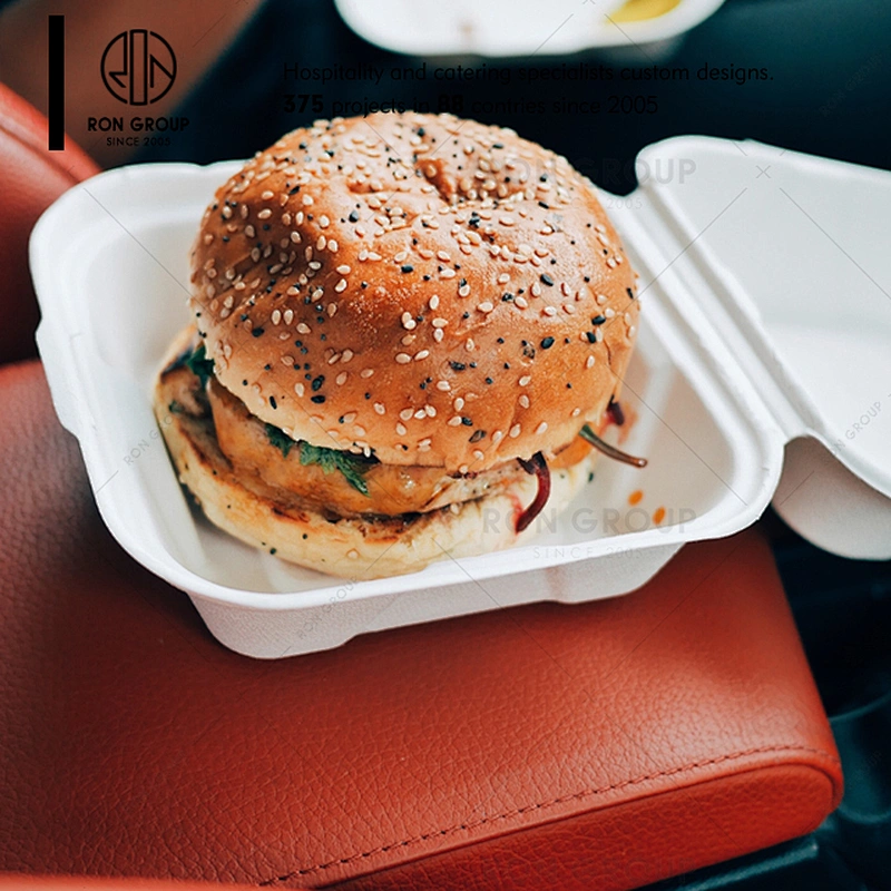 Eco-friend Sugar Cane Material Take Away Meal Box