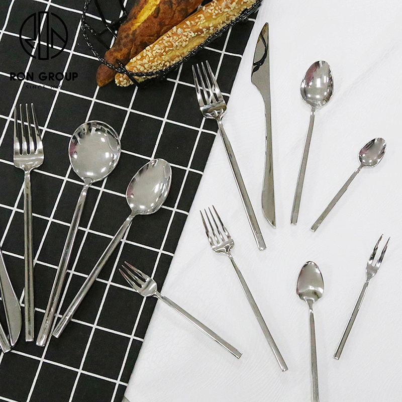 Restaurant Stainless Steel Cutlery Knife Spoon And Fork Flatware Sets