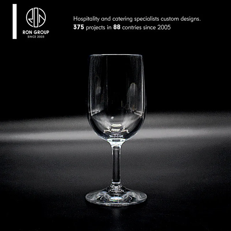 Foshan restaurant supplier 250ml unbreakable plastic wine glass