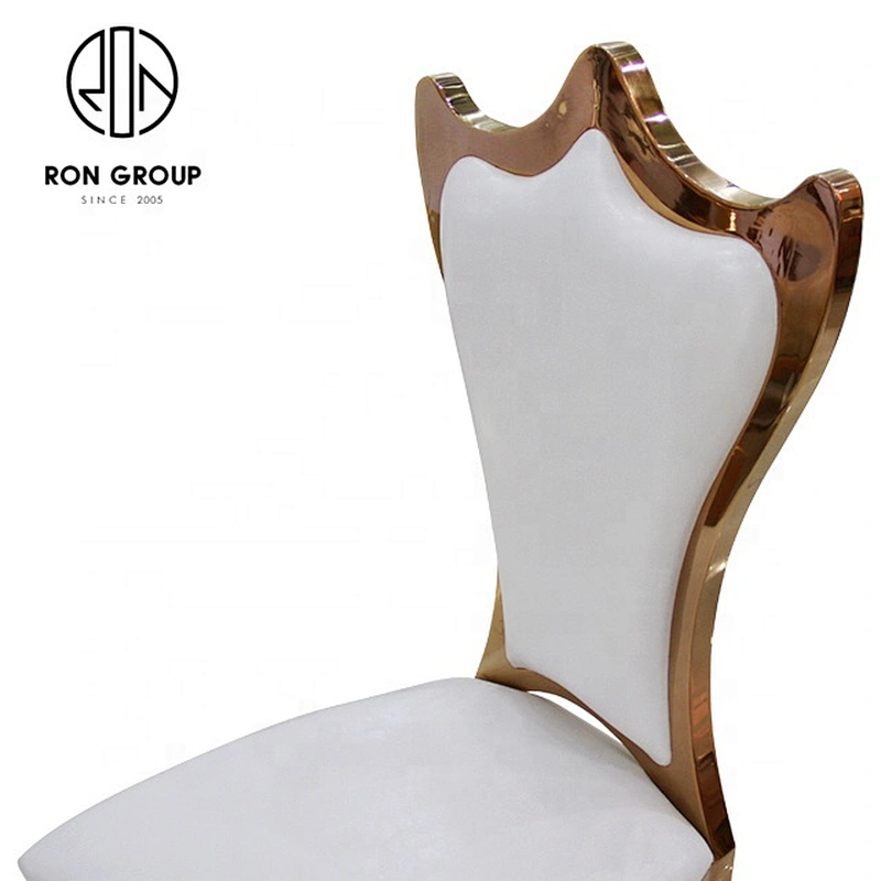 Modern Customized Beautiful Stainless Steel Dining Chair For Banquet
