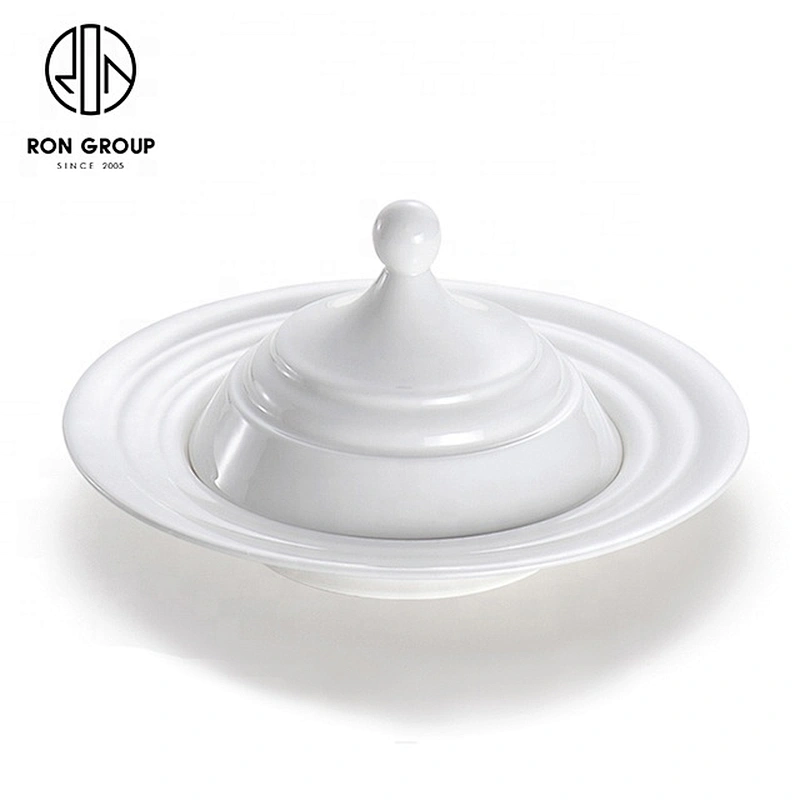 Wholesale Retail Sell Round White Soup Bowl For Restaurant Dedicated