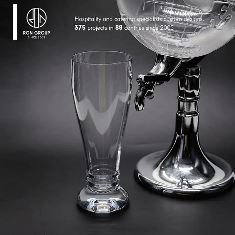 Approved food grade restaurant pub plastic pilsner beer mug