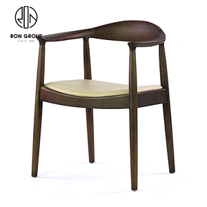 High Quality Restaurant Furniture Wishbone Wood Dining Chair With Soft Seat