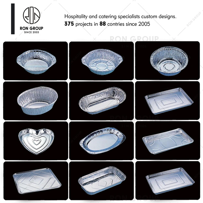 High Quality Disposable Microwave Pie Pans Aluminium Foil Container