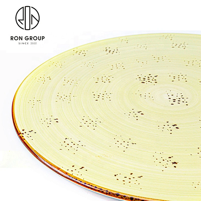 Exquisite Not Fragile Round Dish Custom Plates For Restaurants