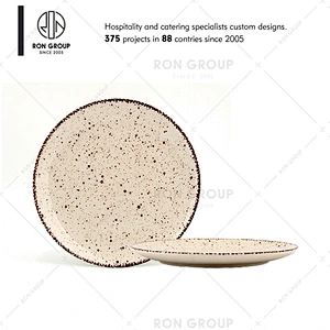 Wholesale White Round Ceramic Dinner Plate For Restaurant