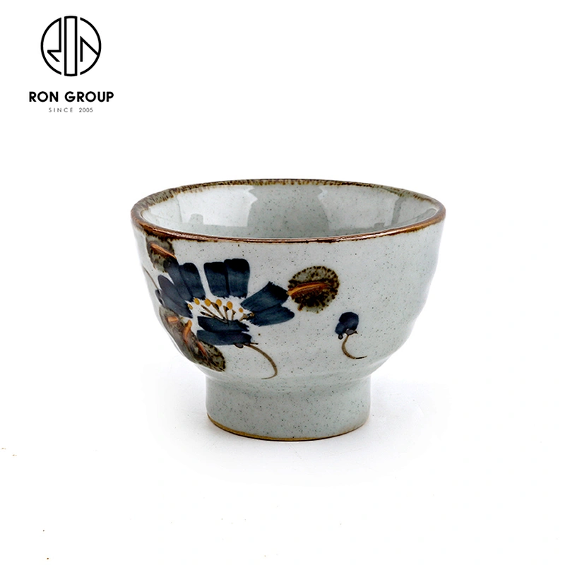 Wholesale Restaurant Coffee Shop Ceramic Blue Color Coffee Cup