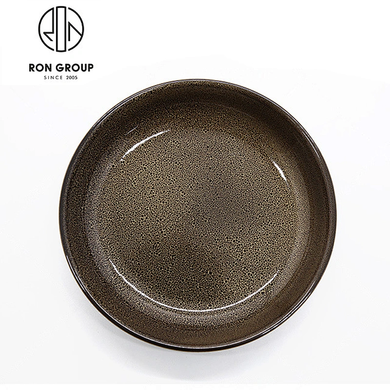 Customized 6 Inch Brown Square Durable Dinner Plates